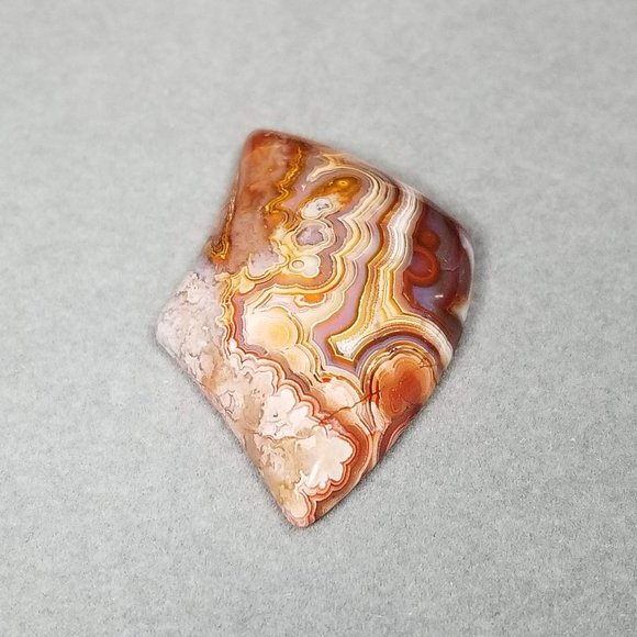 Large Laguna Lace Agate Cab * 47.29 X 29.42 X 8.09mm * Old stock cab* LLA09D2 - Picture 6 of 12